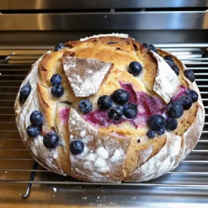 Blueberry Lemon Cream Cheese Sourdough