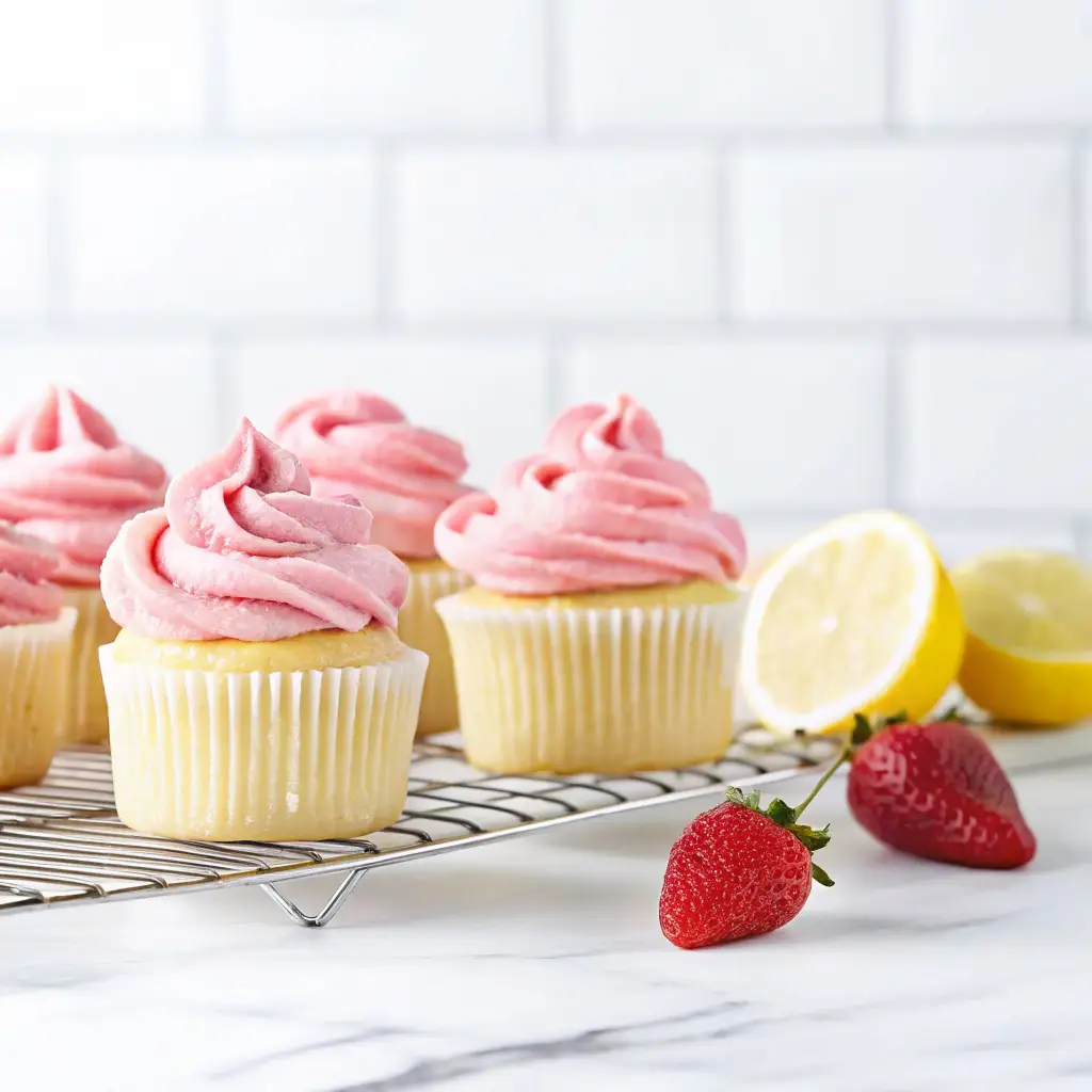 Strawberry Lemonade Cupcakes