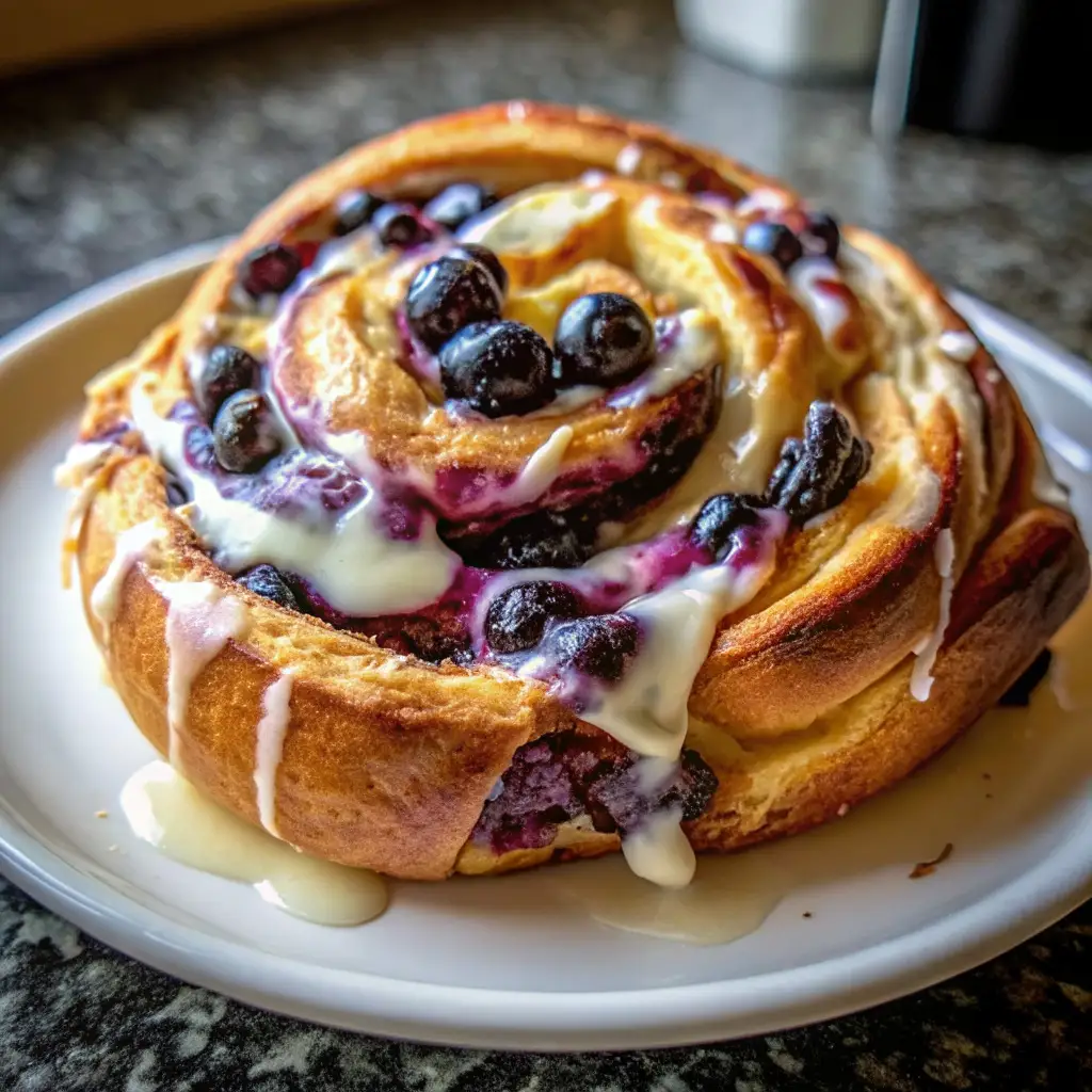 Blueberry Lemon Sourdough with Cream Cheese Swirl