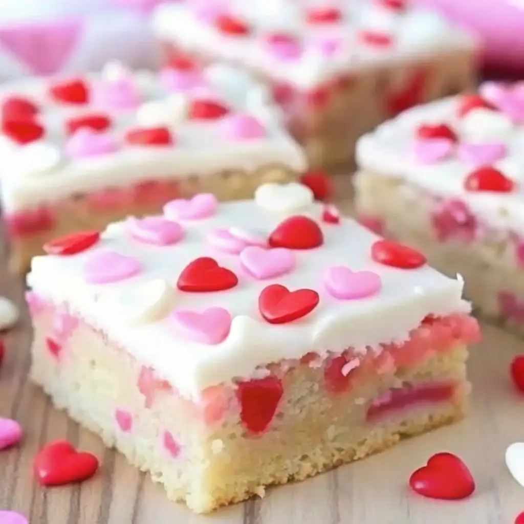 valentine sugar cookie bars