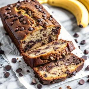 moist chocolate chip banana bread