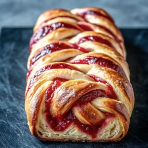 Raspberry Swirl Brioche Loaf