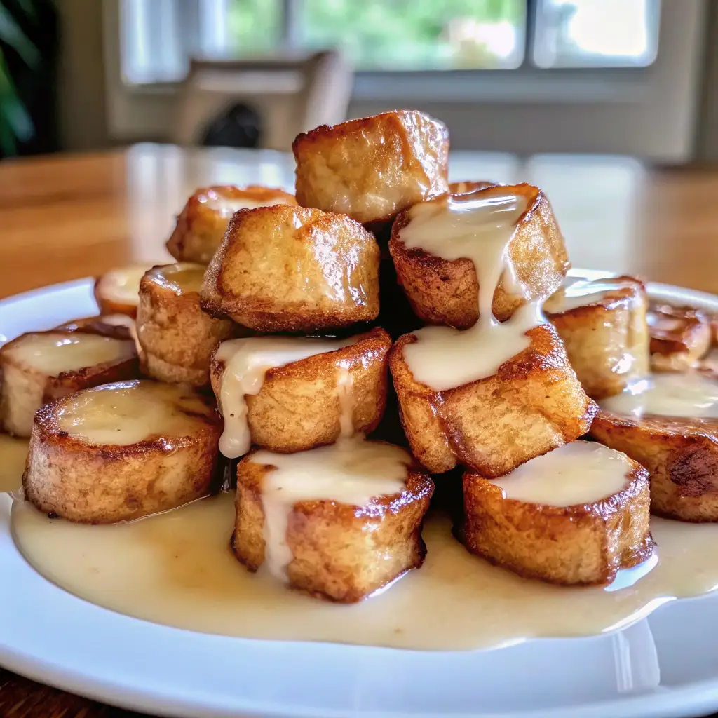 Cinnamon Roll French Toast Bites