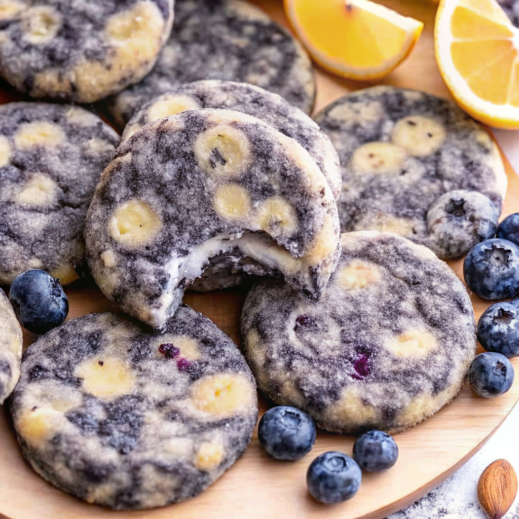 Lemon Blueberry Cheesecake Cookies