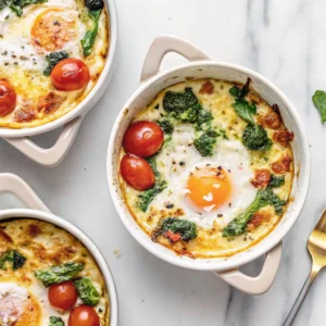 Baked Feta Eggs