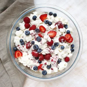Red White and Blue Cheesecake Salad