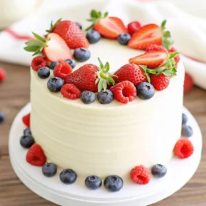 Berry Mascarpone Layer Cake