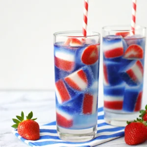 Red White and Blue Ice Cubes