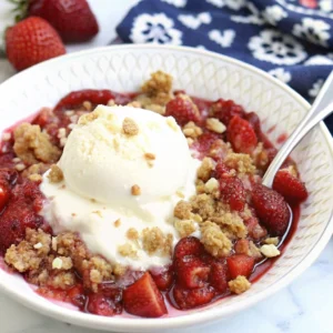 Fresh Strawberry Crisp