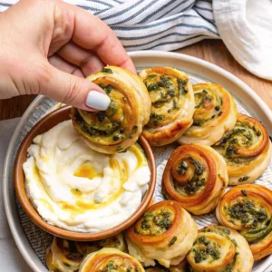 Spinach and Feta Pinwheels