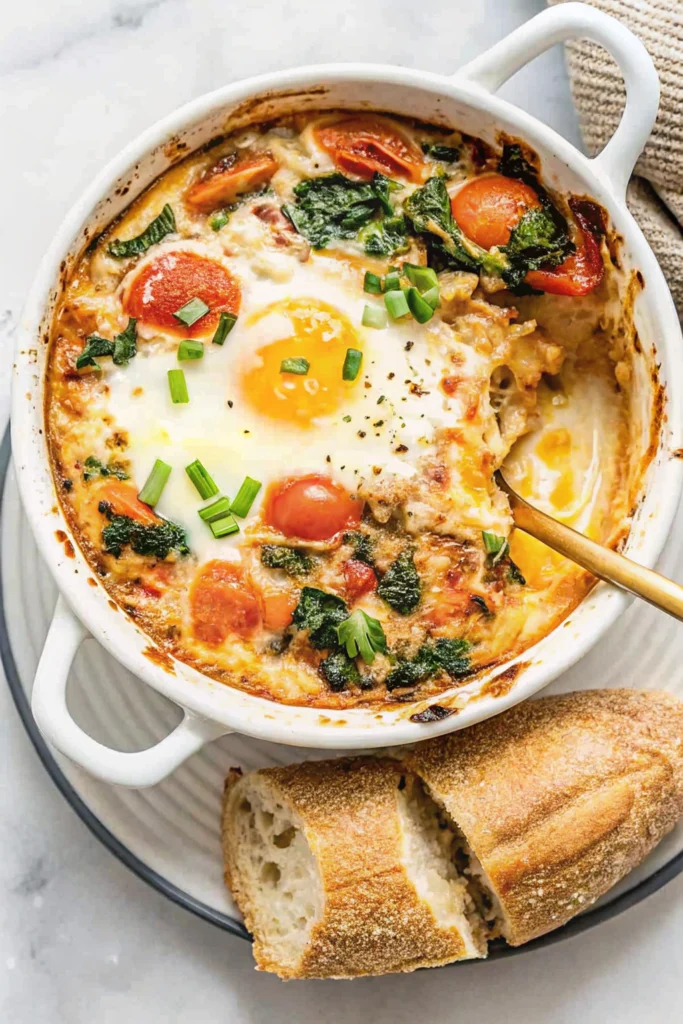Baked Feta Eggs