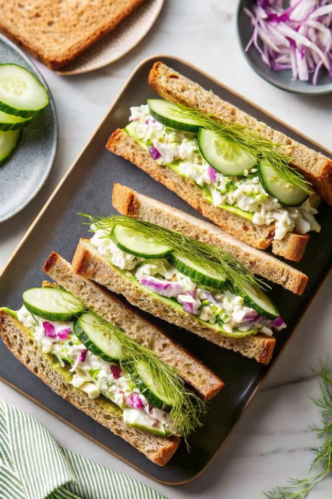 Cucumber Salad Sandwiches