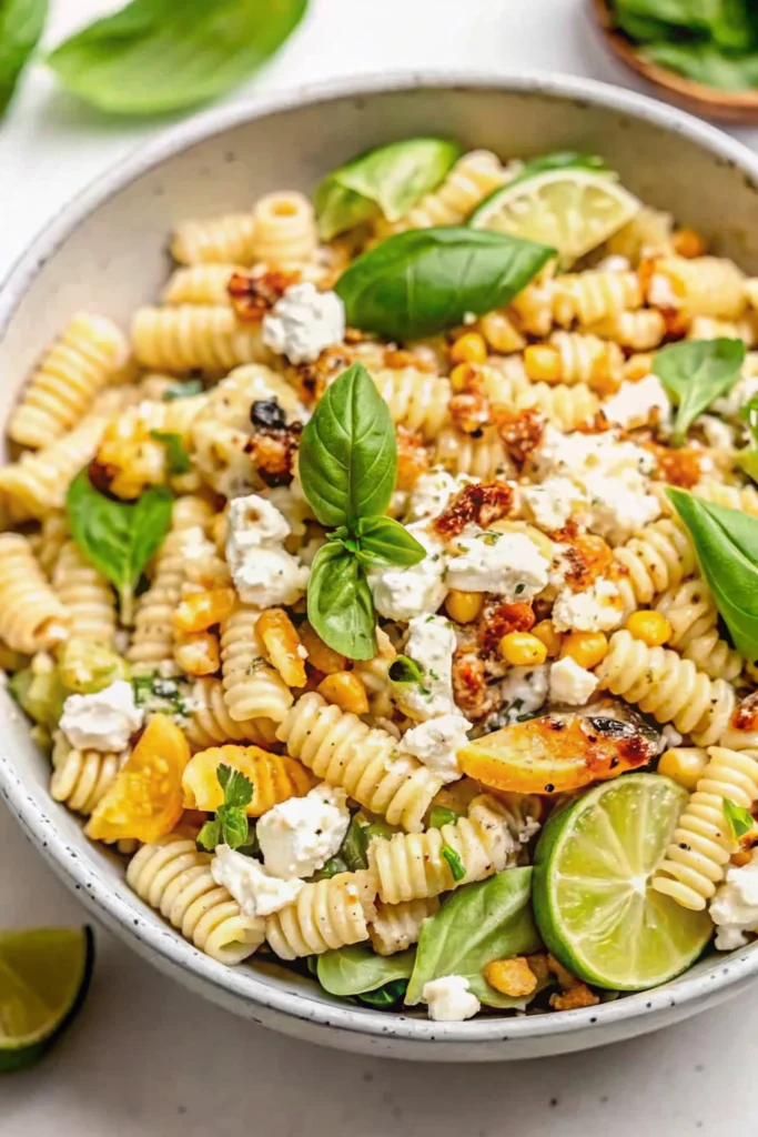 Creamy Street Corn Pasta Salad