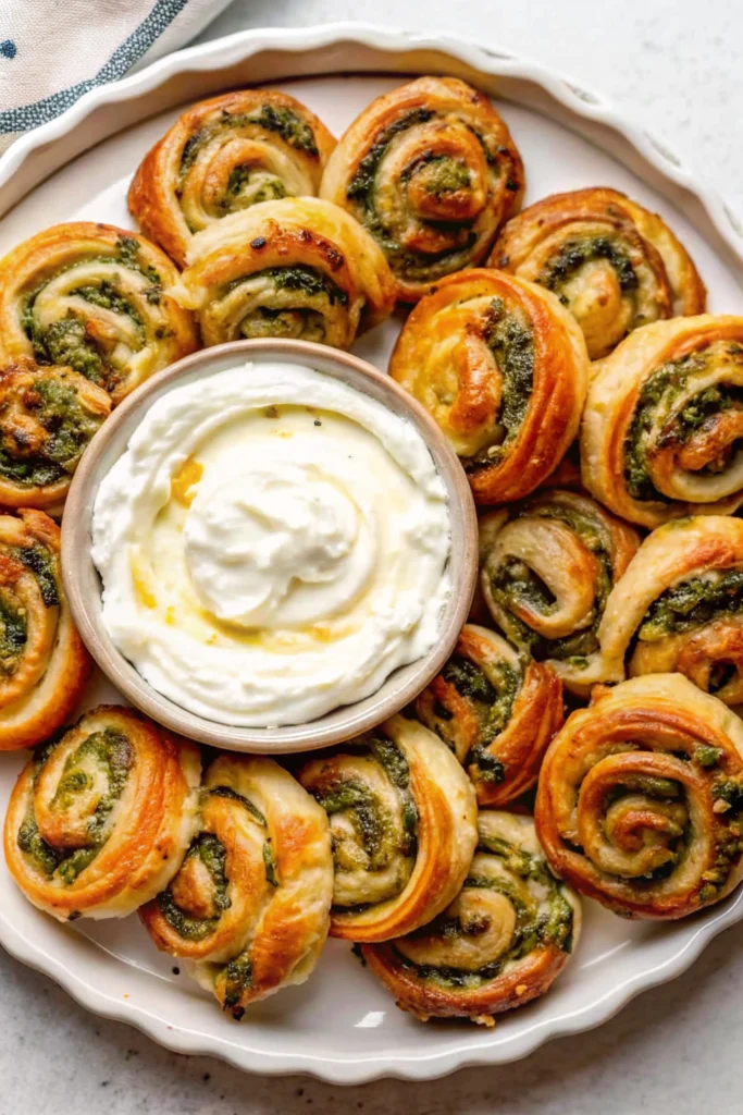 Spinach and Feta Pinwheels