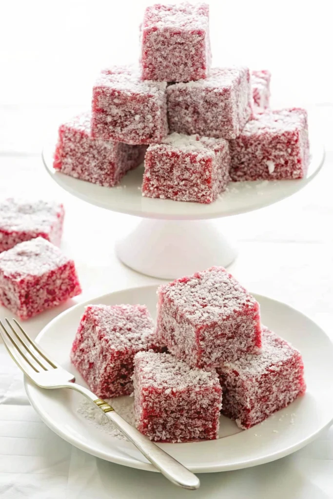 Raspberry Lamingtons