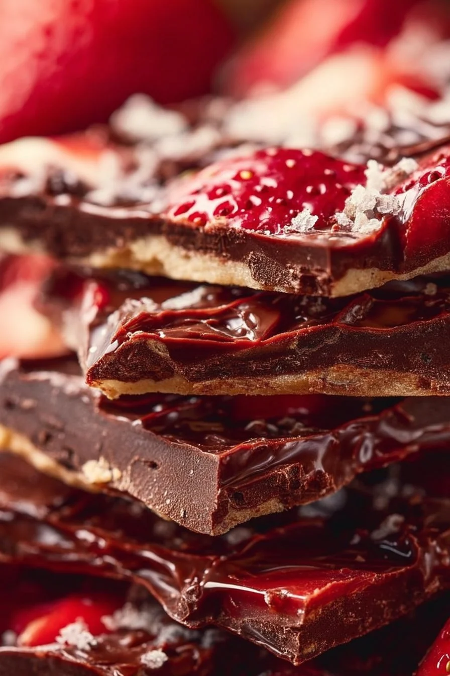 Chocolate Covered Strawberry Bark