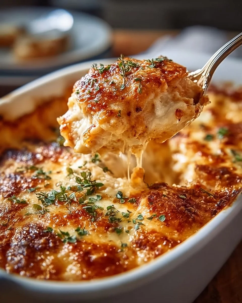 Crispy 30-Minute Copycat High-Protein Chicken Parmesan Cottage Cheese Casserole
