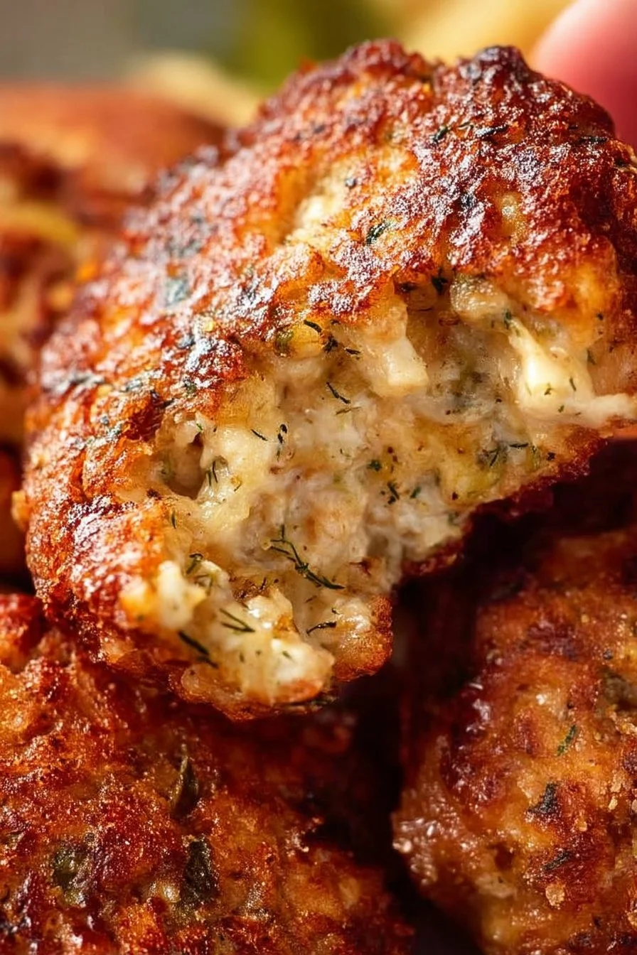 Dill Pickle Chicken Fritters
