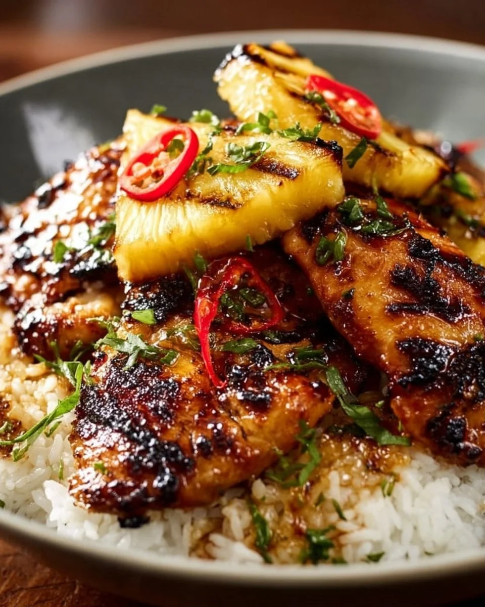 Hawaiian Chicken & Coconut Rice: Tropical Dinner Delight