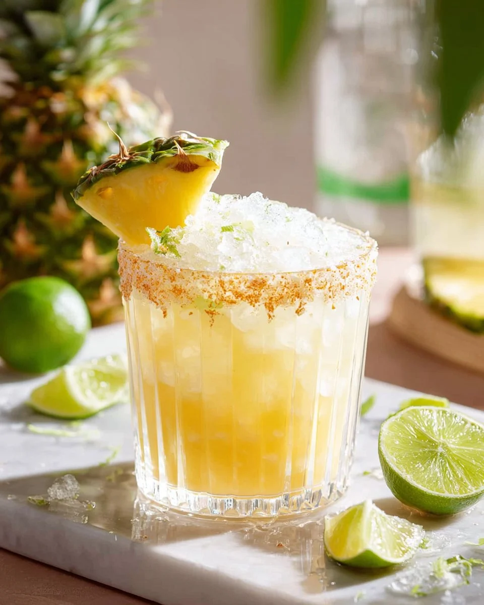 Juicy 20-Minute Copycat Pineapple Coconut Margarita