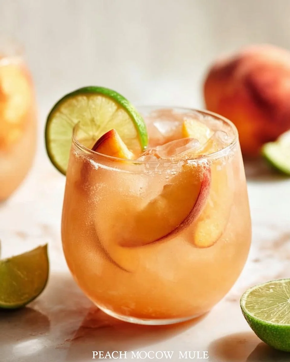 Juicy Peach Moscow Mule Copycat 20-Minute Cocktail