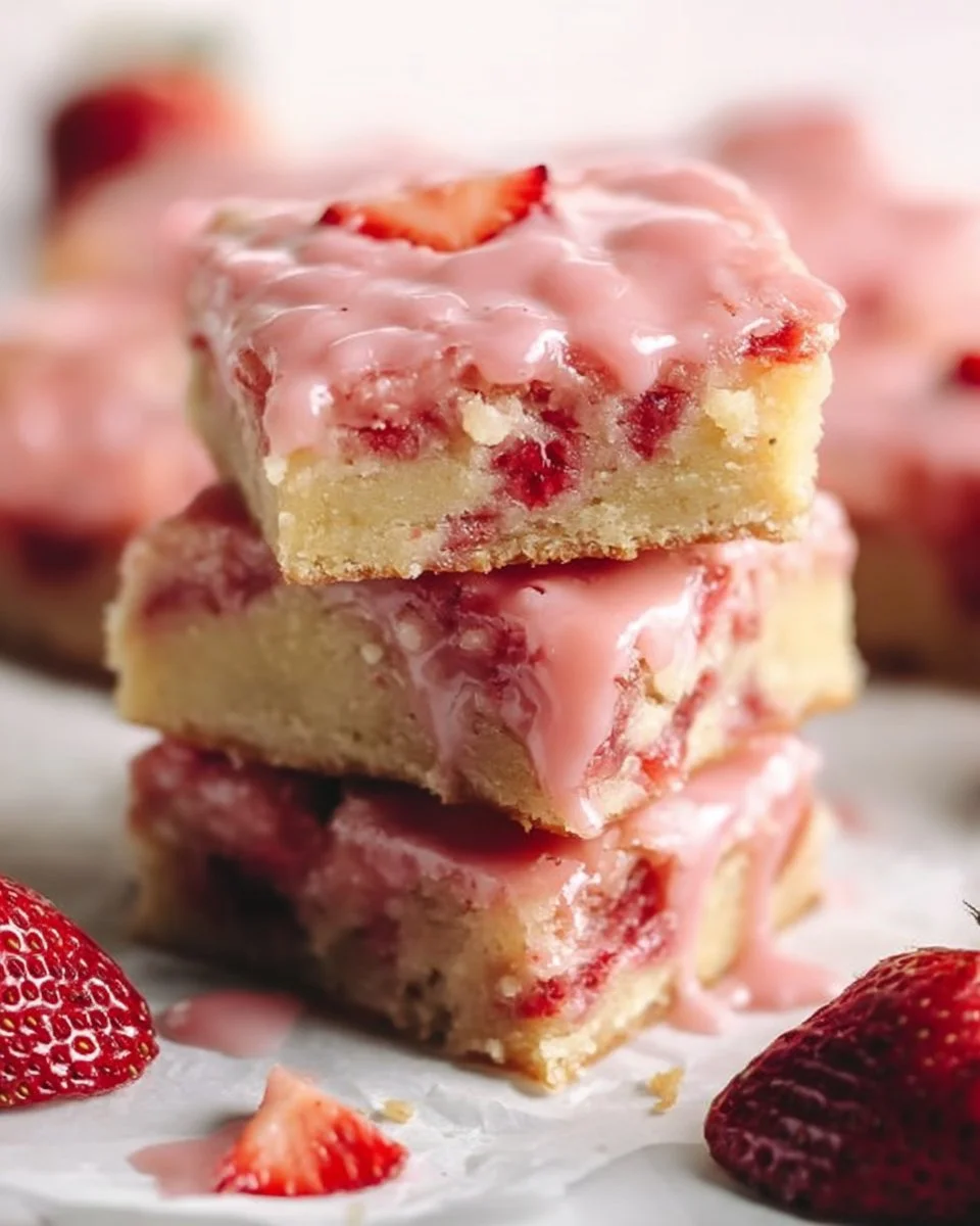 Ultimate 30-Minute Copycat Strawberry Lemon Blondies