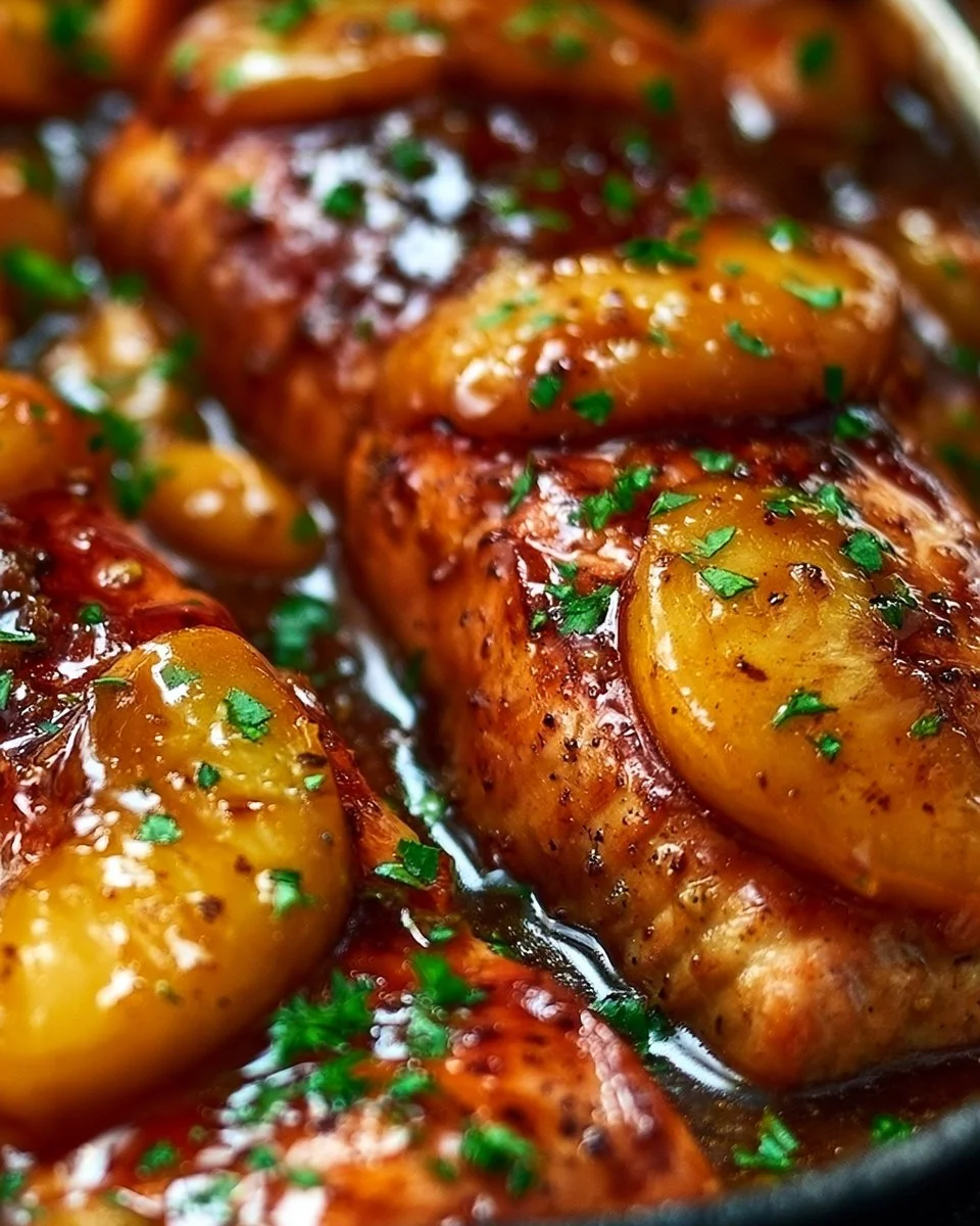 Bourbon Peach Roasted Salmon