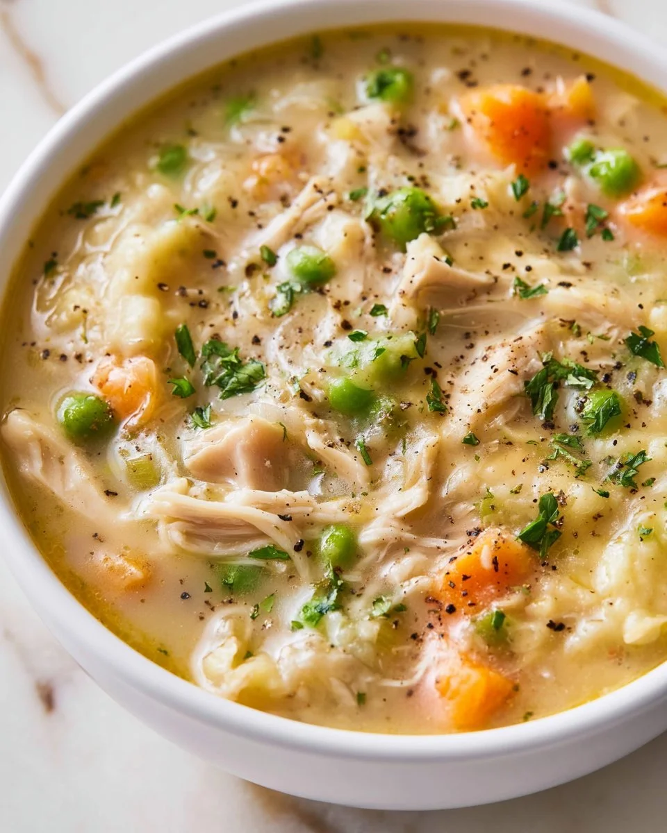 Creamy 30-Minute Copycat Chicken Pot Pie Soup