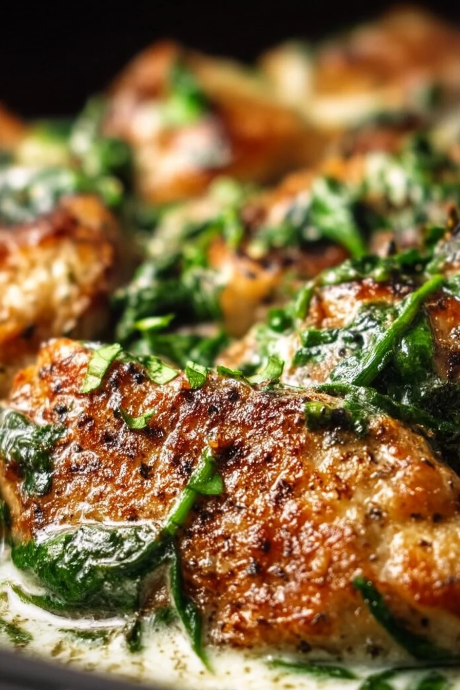 Creamy Spinach Garlic Chicken