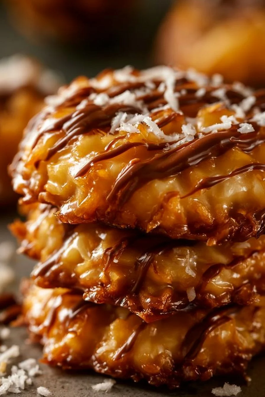 Crispy 20-Minute Copycat No-Bake Samoa Cookies