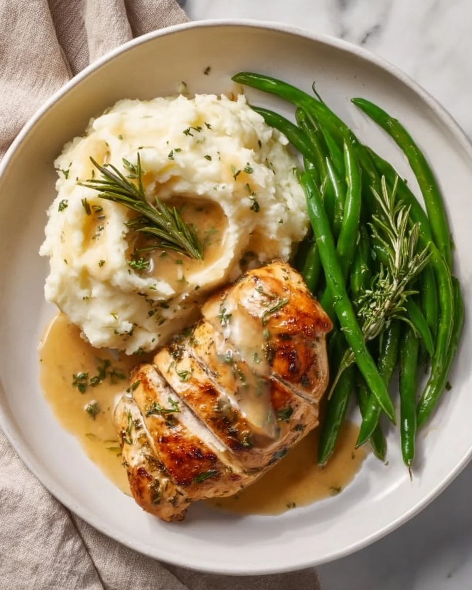 Crispy Copycat One-Pan Garlic Herb Lemon Chicken