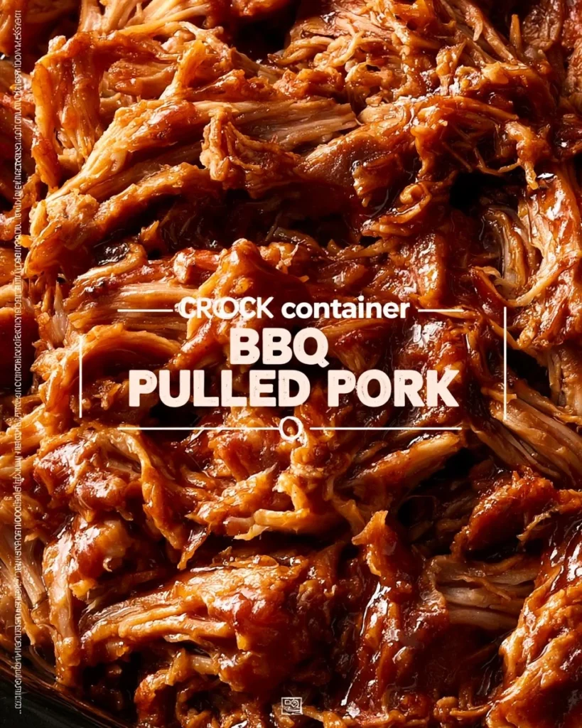 Crock Pot BBQ Pulled Pork served with coleslaw and buns