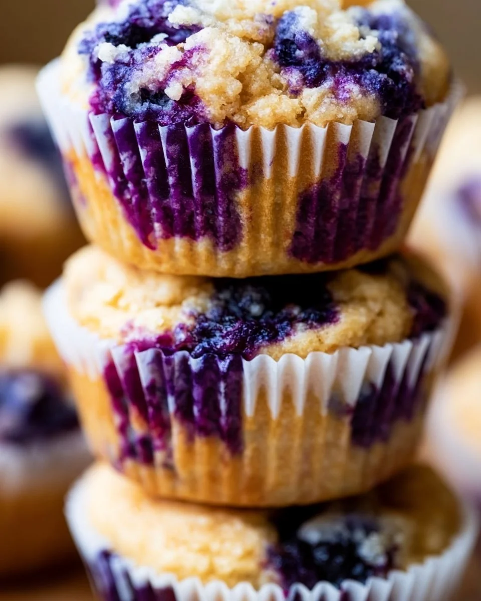 Easy 7 Ingredient Keto Blueberry Muffins