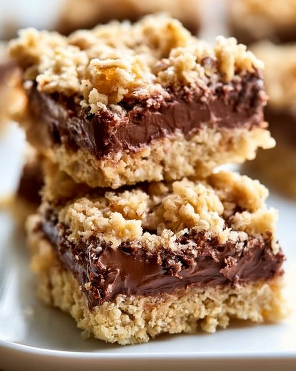 No-Bake Chocolate Oatmeal Bars