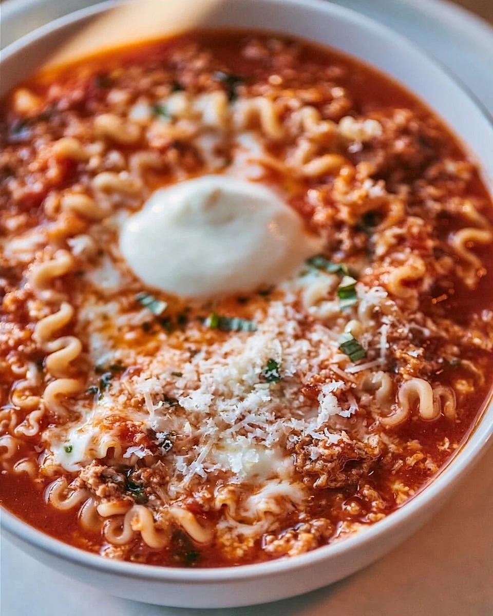 Creamy 20-Minute Cottage Cheese Copycat High-Protein Lasagna Soup