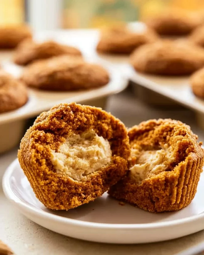 Fluffy keto pumpkin muffins ready to enjoy, low-carb and delicious.