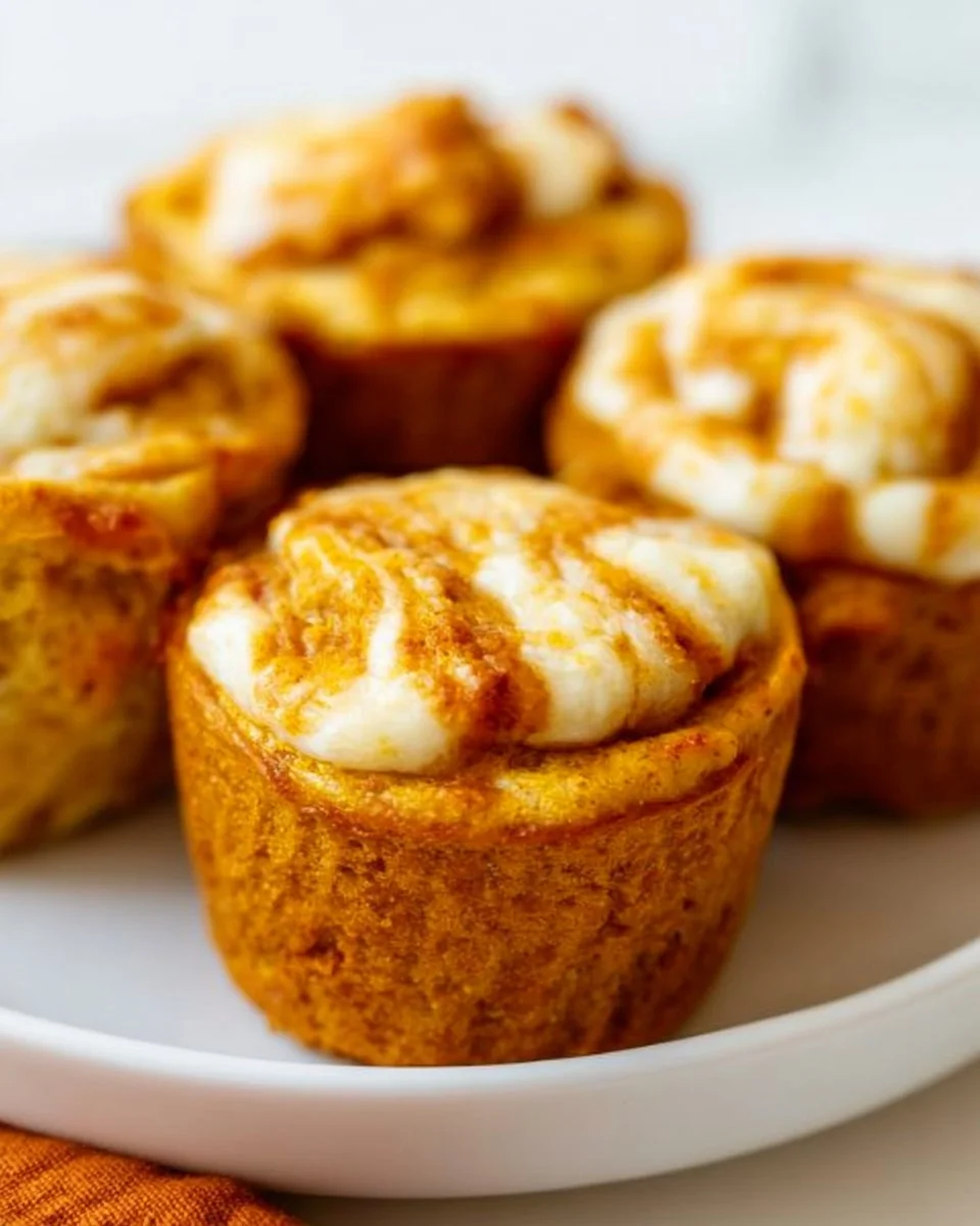 Keto Pumpkin Muffins with Cream Cheese Filling