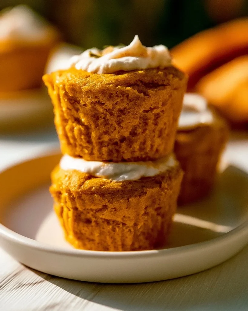 Low carb keto pumpkin muffins fresh out of the oven
