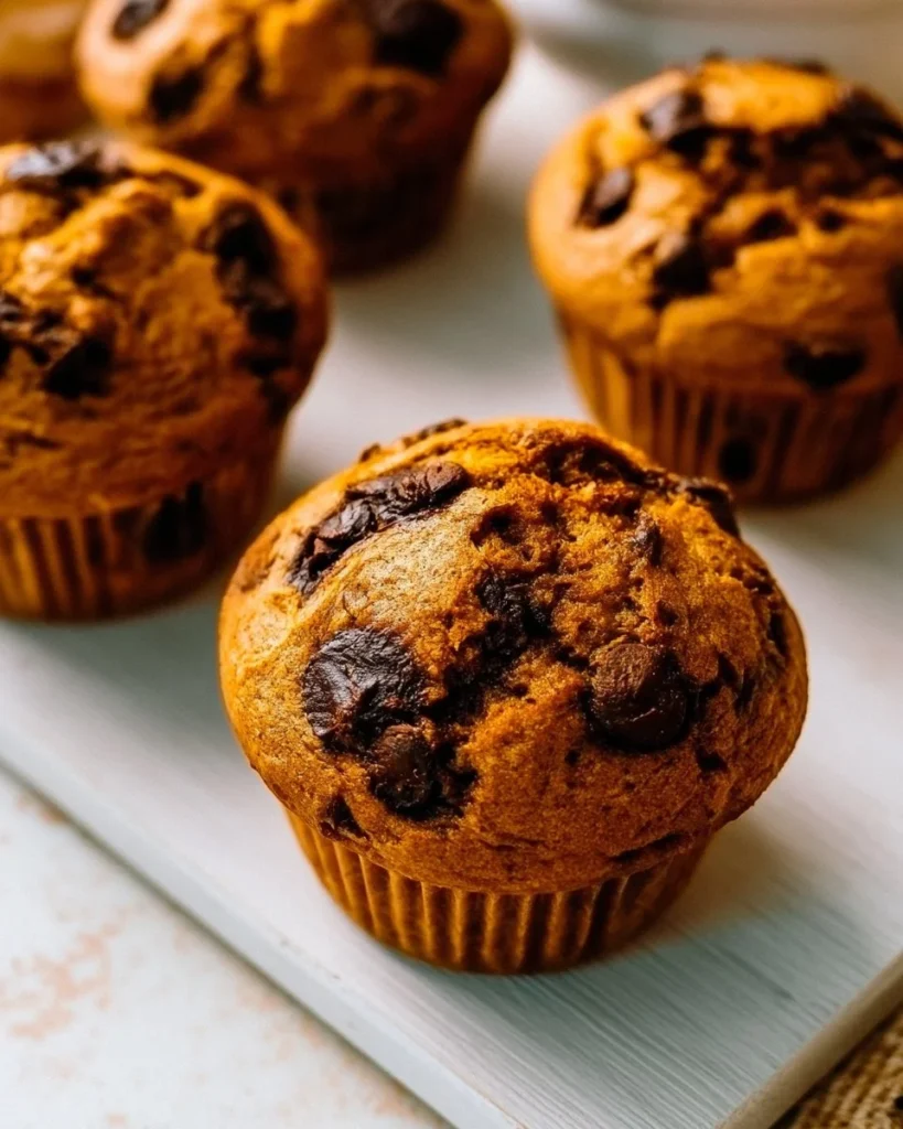 Delicious homemade pumpkin muffins fresh out of the oven